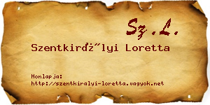Szentkirályi Loretta névjegykártya